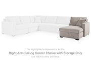 ModMax Luxe Flint Right-Arm Facing Corner Chaise with Storage - 6860517S