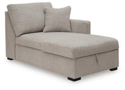 ModMax Luxe Flint Right-Arm Facing Corner Chaise with Storage - 6860517S