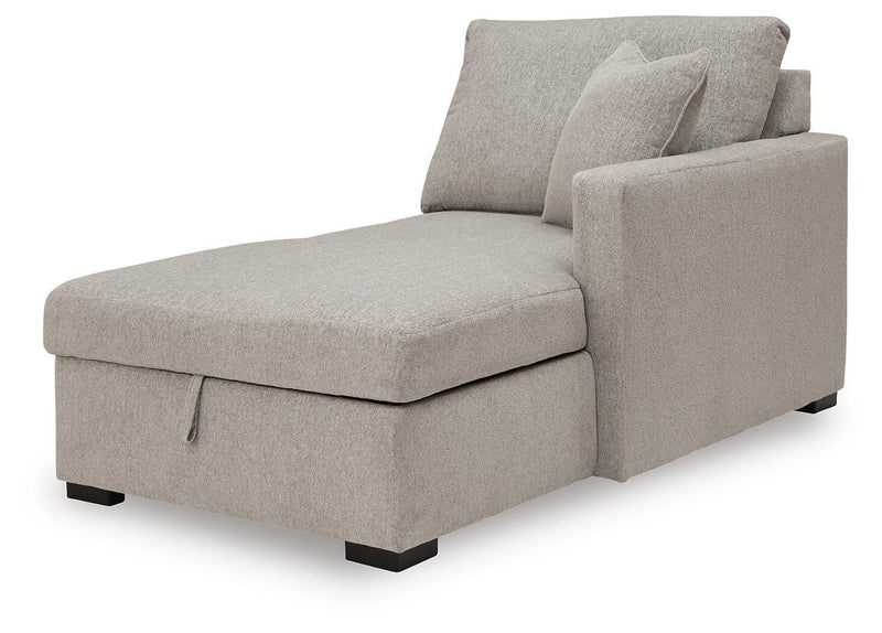 ModMax Luxe Flint Right-Arm Facing Corner Chaise with Storage - 6860517S