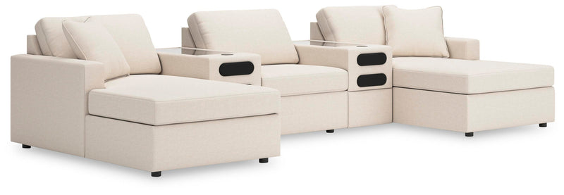 Modmax Oyster 5-Piece Double Chaise with Audio Consoles - 92103S49