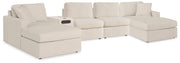 Modmax Oyster 5 Piece Sectional with Audio Console - 92103S70