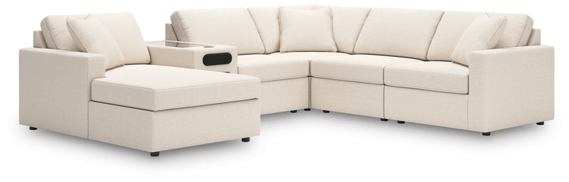 Modmax Oyster 6-Piece Sectional with Audio System and Chaise - 92103S50