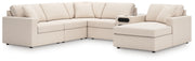 Modmax Oyster 6-Piece Sectional with Audio System and Chaise - 92103S51