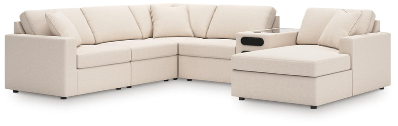 Modmax Oyster 6-Piece Sectional with Audio System and Chaise - 92103S51