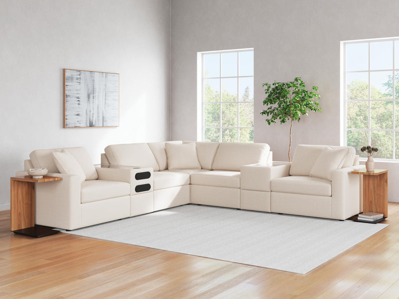Modmax Oyster 7-Piece Balanced Sectional with Audio and Storage Consoles - 92103S69