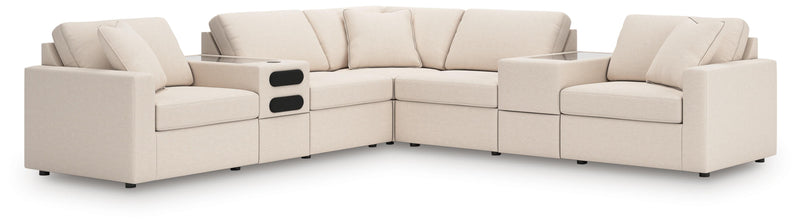 Modmax Oyster 7-Piece Balanced Sectional with Audio and Storage Consoles - 92103S69
