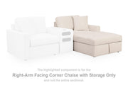 Modmax Oyster Right-Arm Facing Corner Chaise with Storage - 9210317S