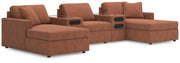 Modmax Spice 5-Piece Double Chaise with Audio Consoles - 92102S49