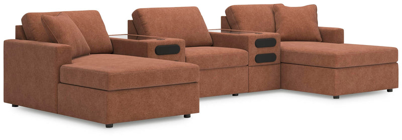 Modmax Spice 5-Piece Double Chaise with Audio Consoles - 92102S49
