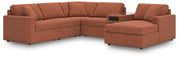 Modmax Spice 6-Piece Sectional with Audio System and Chaise - 92102S51