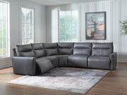 ModZ Blue 5-Piece Power Reclining Sectional - U14001S6