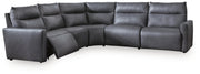 ModZ Blue 5-Piece Power Reclining Sectional - U14001S6