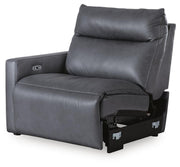 ModZ Blue Left-Arm Facing Power Recliner - U1400158