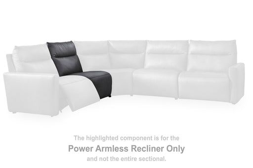 ModZ Blue Power Armless Recliner - U1400131