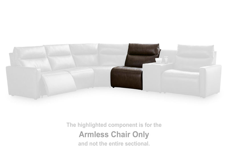ModZ Chocolate Armless Chair - U1400046