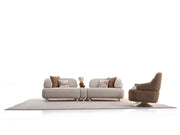 Mokka 4-pieces (Module Sofa & Sofa & 2 Chair) Livingroom in Cream - 200-ELI-MOK-KRL 504-33MBB