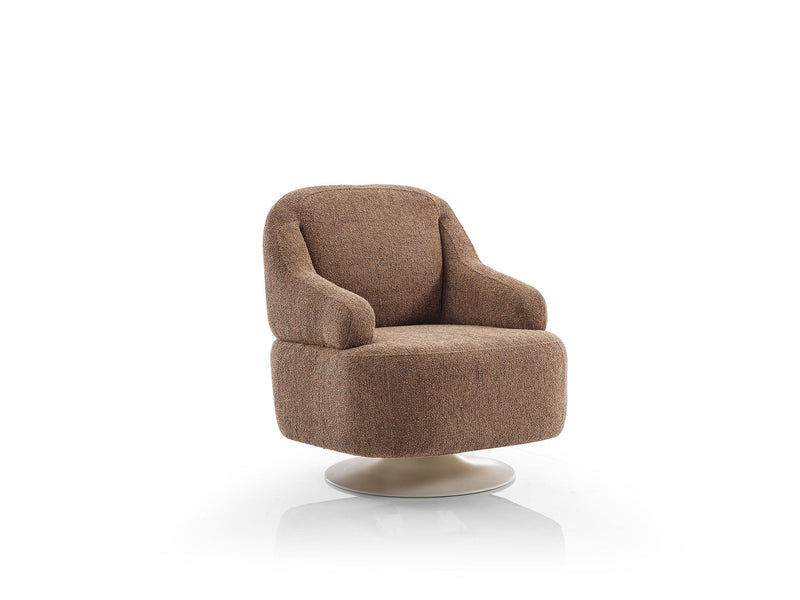 Mokka 4-pieces (Module Sofa & Sofa & 2 Chair) Livingroom in Cream - Brown - 200-ELI-MOK-KRL 104-KRL 504-33MBB