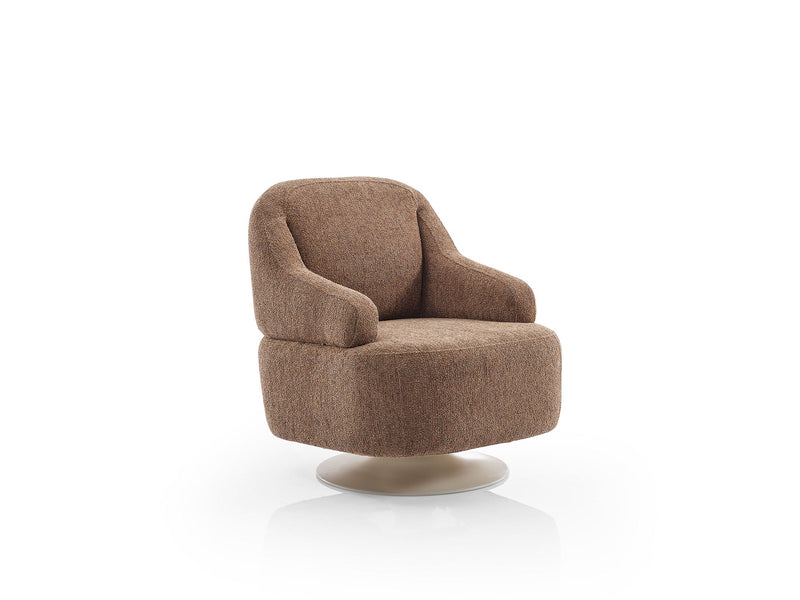 Mokka 4-pieces (Module Sofa & Sofa & 2 Chair) Livingroom in Cream - Brown - 200-ELI-MOK-KRL 104-KRL 504-33MBB