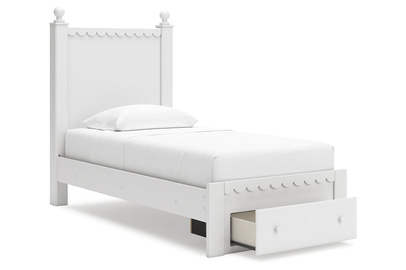 Mollviney White Youth Panel Storage Bedroom Set - Gate FurnitureYouth Bedroom Set