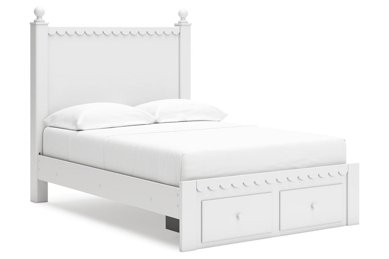Mollviney White Youth Panel Storage Bedroom Set - Gate FurnitureYouth Bedroom Set