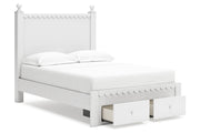 Mollviney White Youth Panel Storage Bedroom Set - Gate FurnitureYouth Bedroom Set