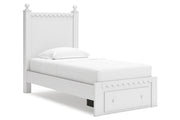 Mollviney White Youth Panel Storage Bedroom Set - Gate FurnitureYouth Bedroom Set