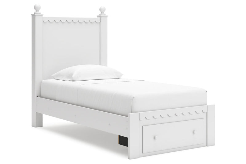 Mollviney White Youth Panel Storage Bedroom Set - Gate FurnitureYouth Bedroom Set