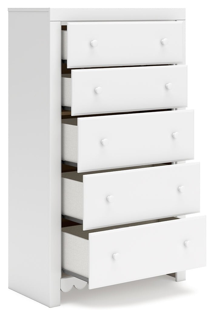 Mollviney White Youth Panel Storage Bedroom Set - Gate FurnitureYouth Bedroom Set