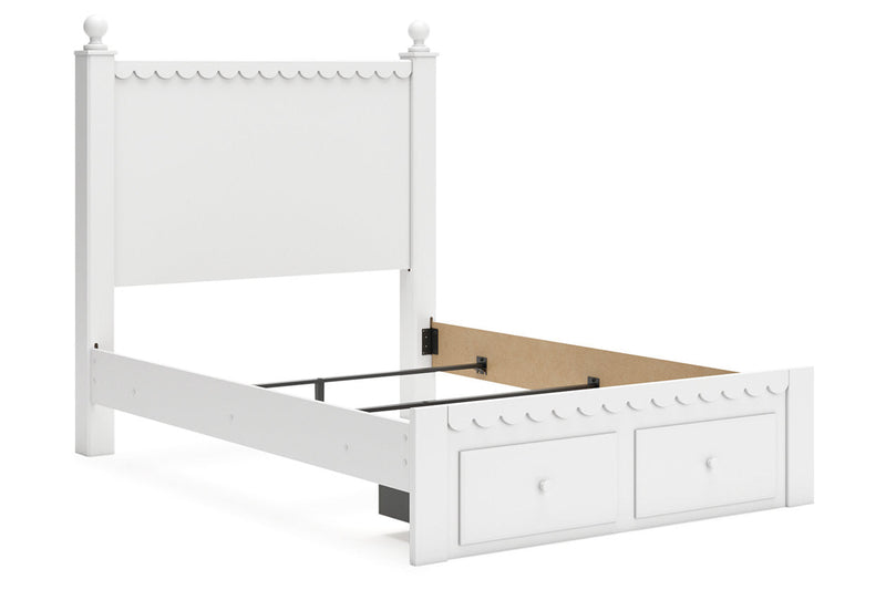 Mollviney White Youth Panel Storage Bedroom Set - Gate FurnitureYouth Bedroom Set