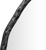 Molten 36" W x 36" H Iron Frame Mirror in Black - 66008Black-M