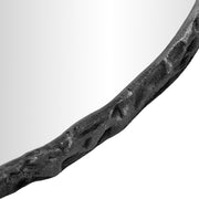 Molten 36" W x 36" H Iron Frame Mirror in Black - 66008Black-M