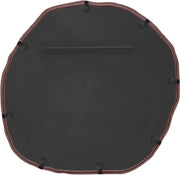 Molten 36" W x 36" H Iron Frame Mirror in Brown - 66008Brown-M