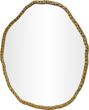 Molten 36" W x 36" H Iron Frame Mirror in Gold - 66008Gold-M