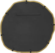 Molten 36" W x 36" H Iron Frame Mirror in Gold - 66008Gold-M
