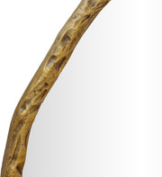 Molten 36" W x 36" H Iron Frame Mirror in Gold - 66008Gold-M