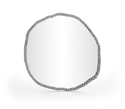 Molten 36" W x 36" H Iron Frame Mirror in Silver - 66008Silver-M