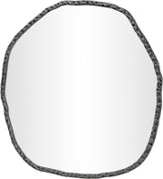 Molten 48" W x 48" H Iron Frame Mirror in Black - 66009Black-M