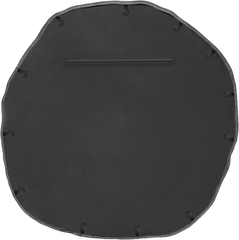 Molten 48" W x 48" H Iron Frame Mirror in Black - 66009Black-M