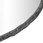 Molten 48" W x 48" H Iron Frame Mirror in Black - 66009Black-M