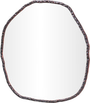 Molten 48" W x 48" H Iron Frame Mirror in Brown - 66009Brown-M