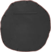 Molten 48" W x 48" H Iron Frame Mirror in Brown - 66009Brown-M