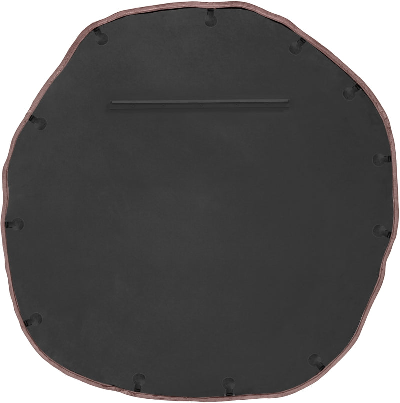 Molten 48" W x 48" H Iron Frame Mirror in Brown - 66009Brown-M