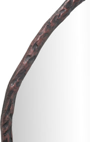 Molten 48" W x 48" H Iron Frame Mirror in Brown - 66009Brown-M