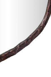 Molten 48" W x 48" H Iron Frame Mirror in Brown - 66009Brown-M