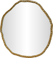 Molten 48" W x 48" H Iron Frame Mirror in Gold - 66009Gold-M