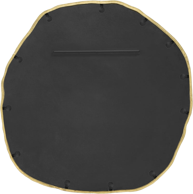 Molten 48" W x 48" H Iron Frame Mirror in Gold - 66009Gold-M