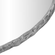 Molten 48" W x 48" H Iron Frame Mirror in Silver - 66009Silver-M
