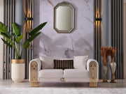 Monaco 3-pieces (Sofa & Loveseat & Chair) Livingroom Set Cream in Cream - 101-MON-LV925-321