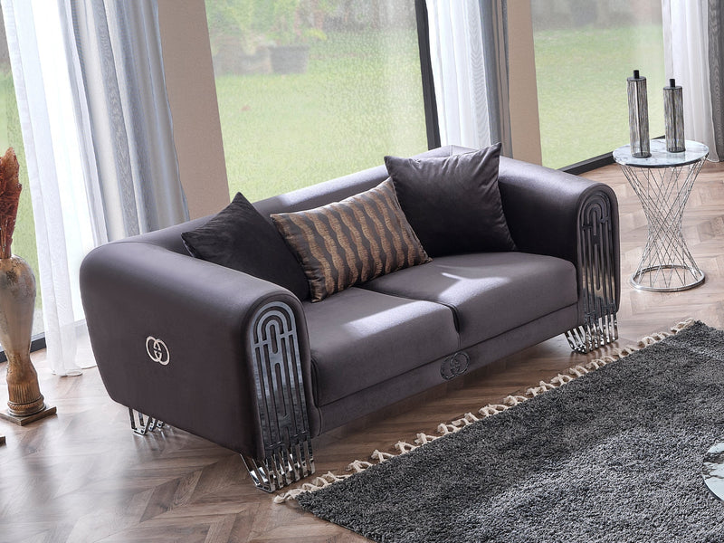 Monaco 73" Wide Rolled Arm Loveseat - Gate FurnitureLoveseat