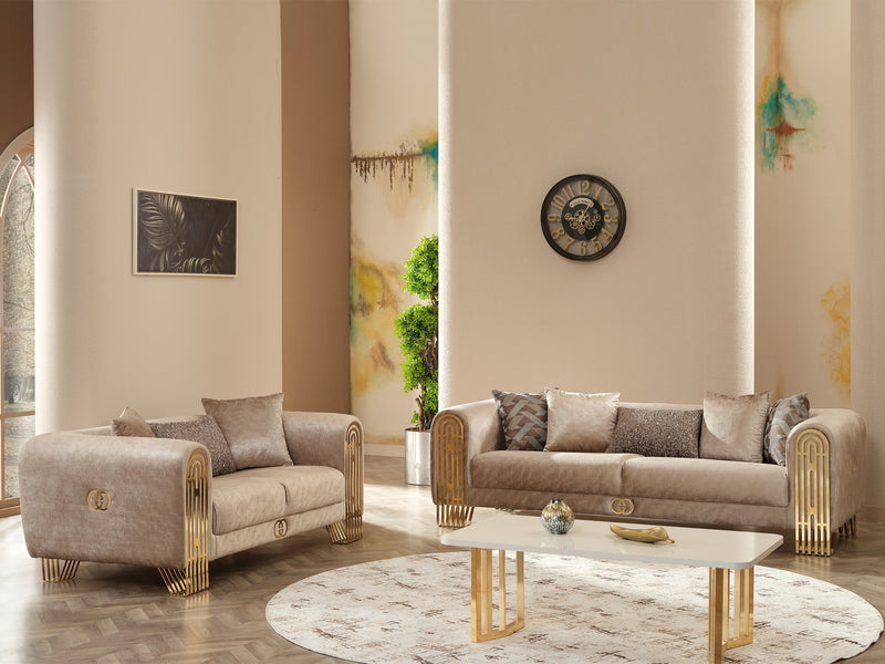 Monaco 73" Wide Rolled Arm Loveseat - Gate FurnitureLoveseat